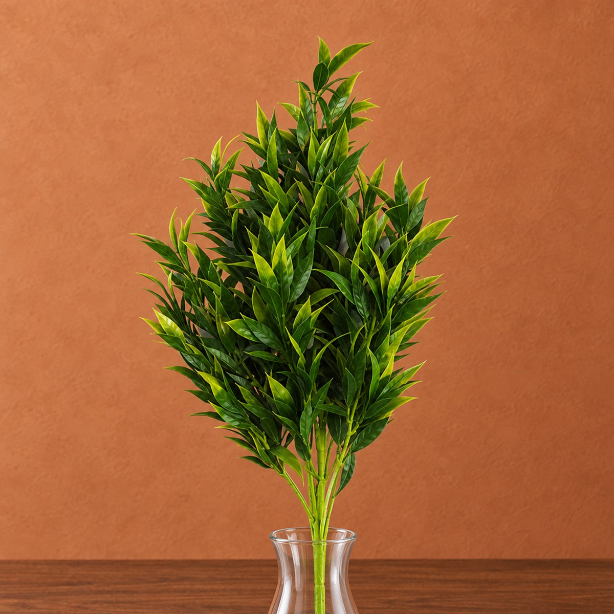 75cm Artificial Laurel Leaf Foliage Bush Stem