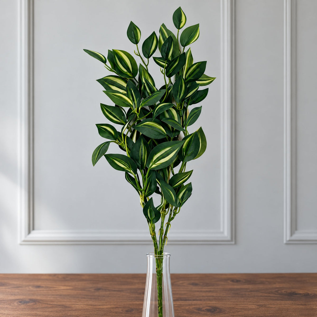 45cm Artificial Variegated Foliage Spray Stem