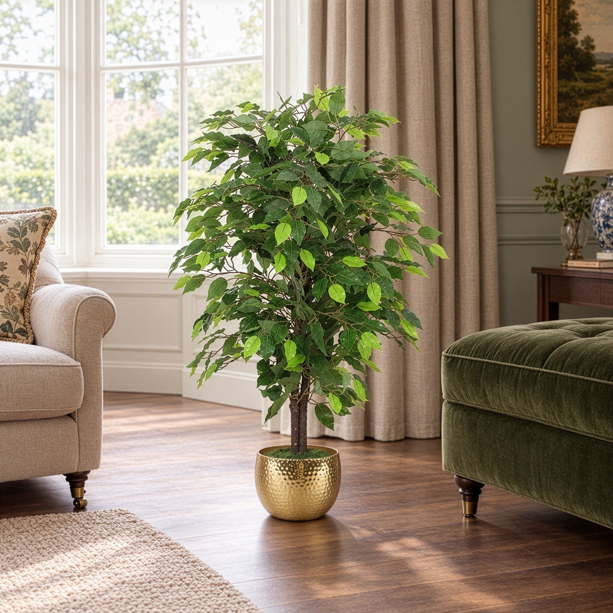 90cm Artificial Ficus Tree / Plant - Large Bushy Shape