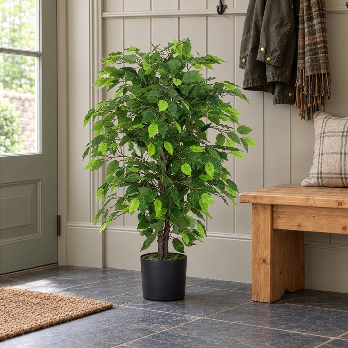 90cm Artificial Ficus Tree / Plant - Large Bushy Shape