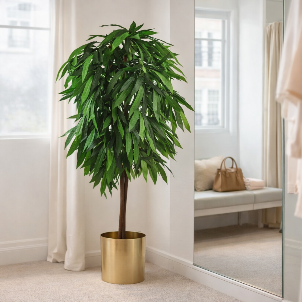 120cm (4ft) Tall Large Artificial Mango Tree Plant