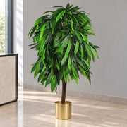 120cm (4ft) Tall Large Artificial Mango Tree Plant