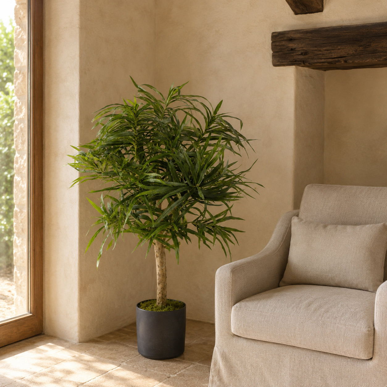 100cm Artificial Dracaena Plant Tree with Pot - Premium Range