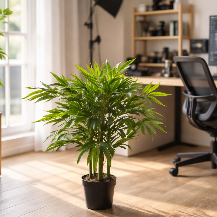 90cm (3ft) Fat Leaf Artificial Bamboo Plants Trees