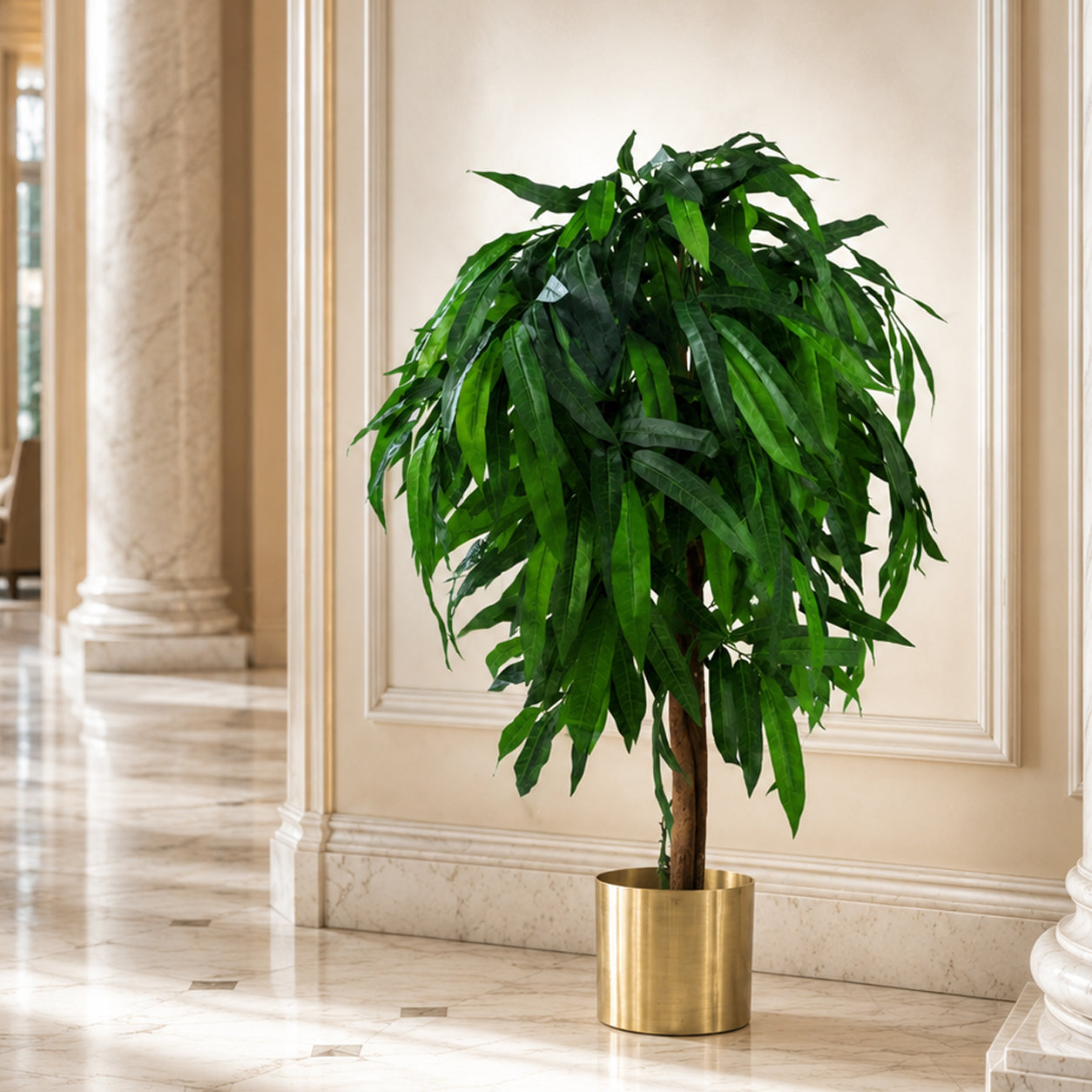 100cm Tall Large Artificial Mango Tree Plant
