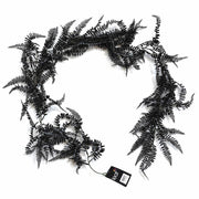 180cm Black Artificial Fern Garland Hanging Foliage Decoration