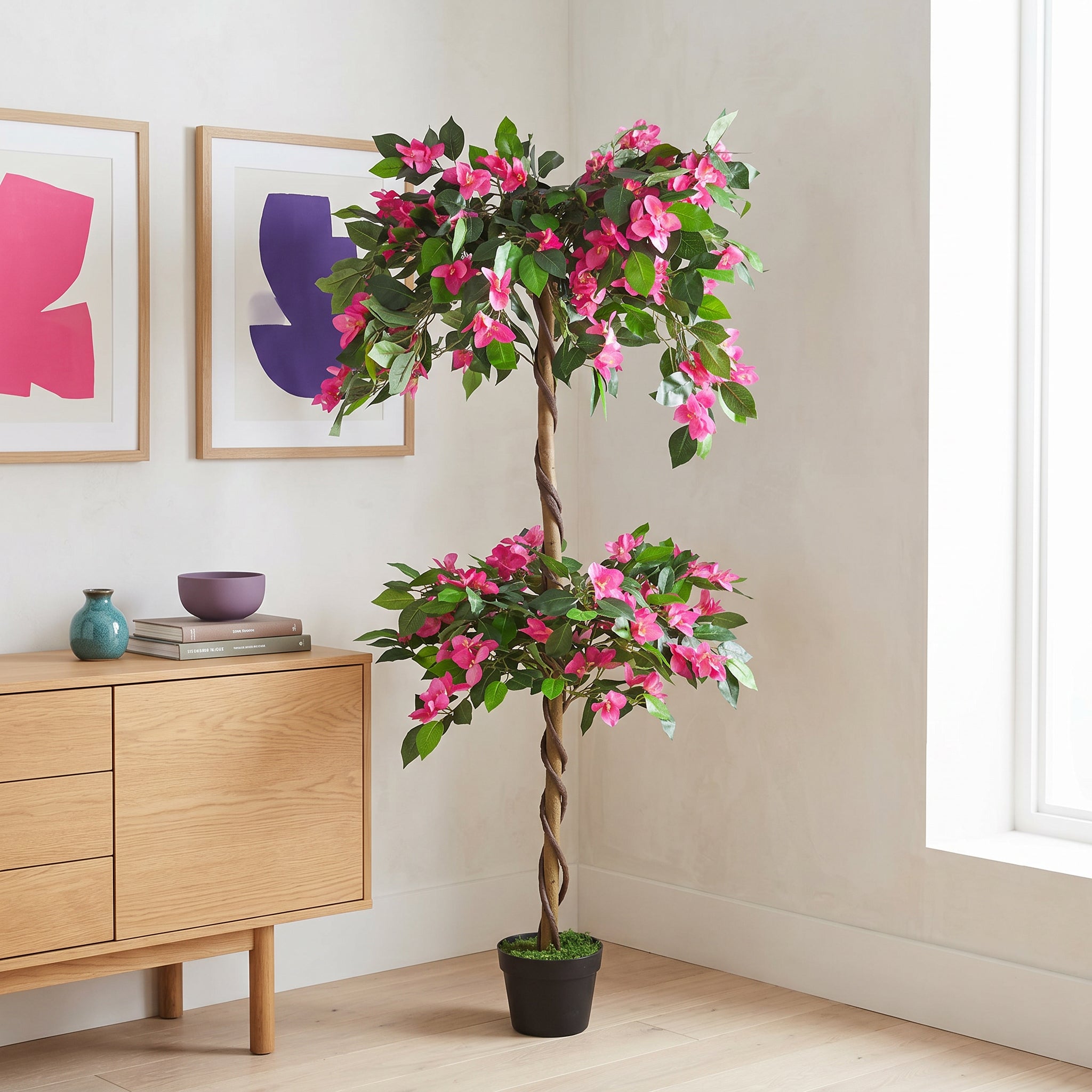 140cm EXTRA GROSSER Künstlicher Rhododendron-Buschbaum
