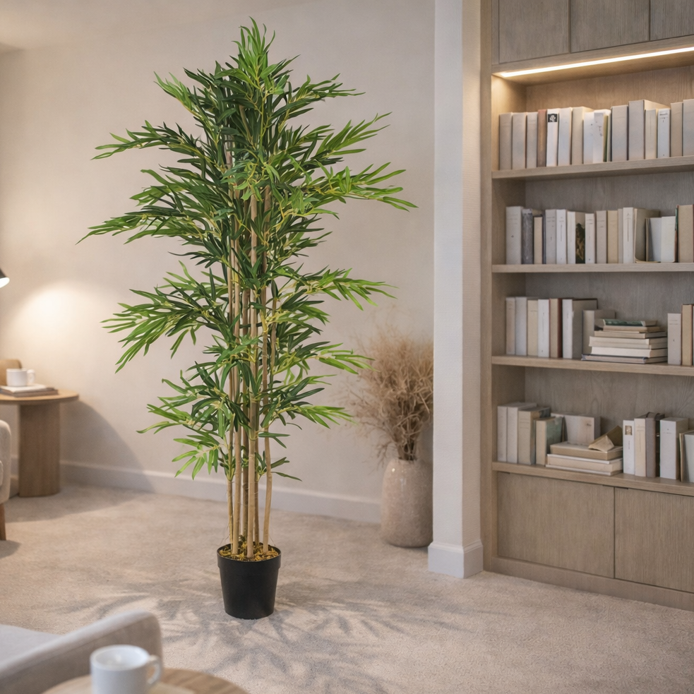 150cm (5ft) Natural Look Artificial Bamboo Plants Trees - XL