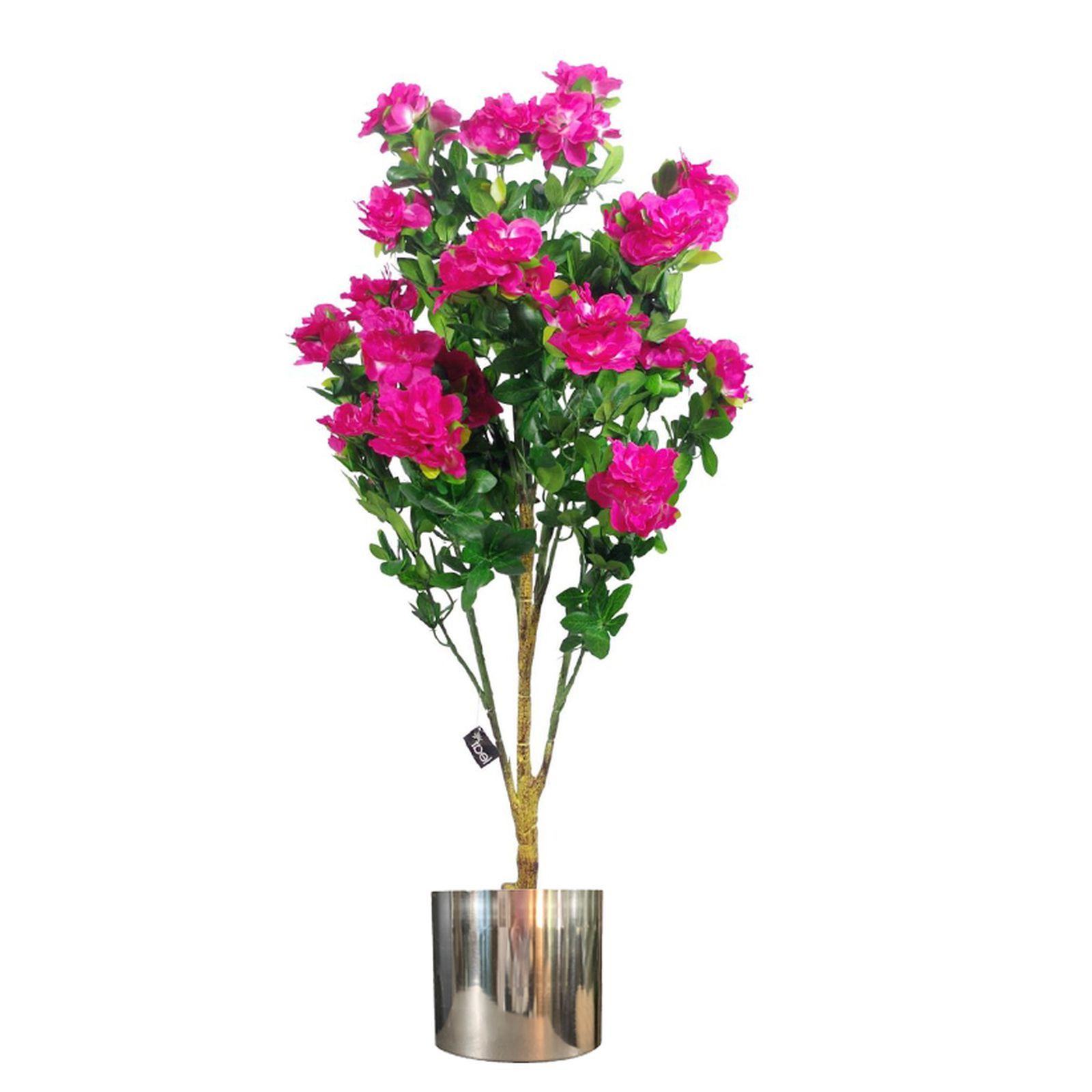 100cm Premium Artificial Azalea Pink Flowers Potted Plant