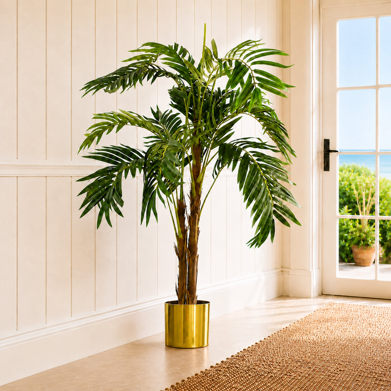 120cm Premium Artificial palm tree with pot – image 10