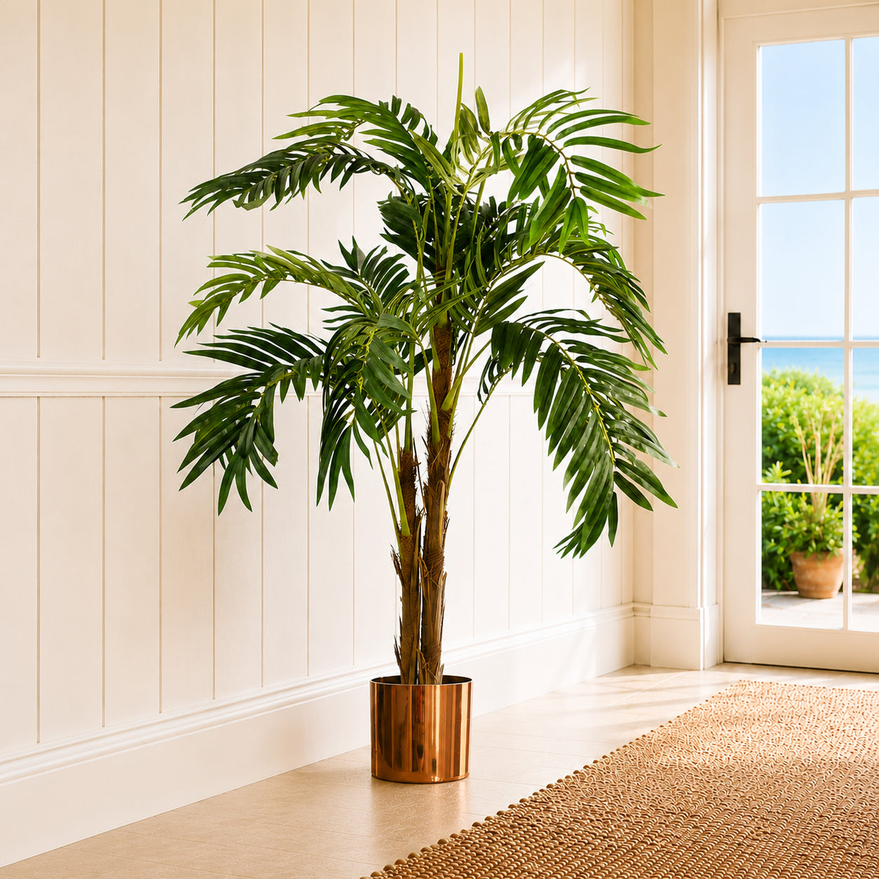 120cm Premium Artificial palm tree with pot – image 12