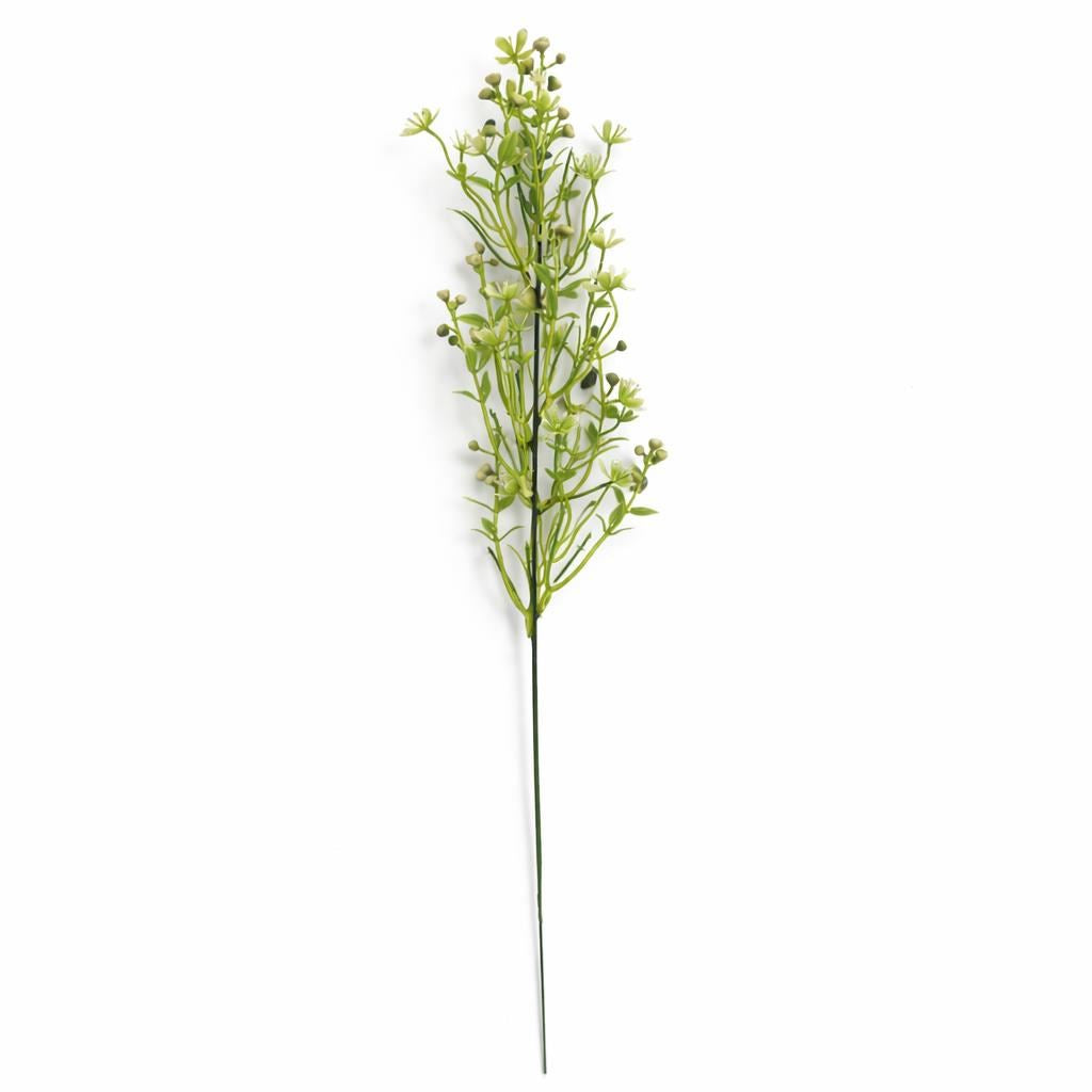 48cm Künstlicher Beerenblütenzweig, Kunstgrün für Blumenschmuck