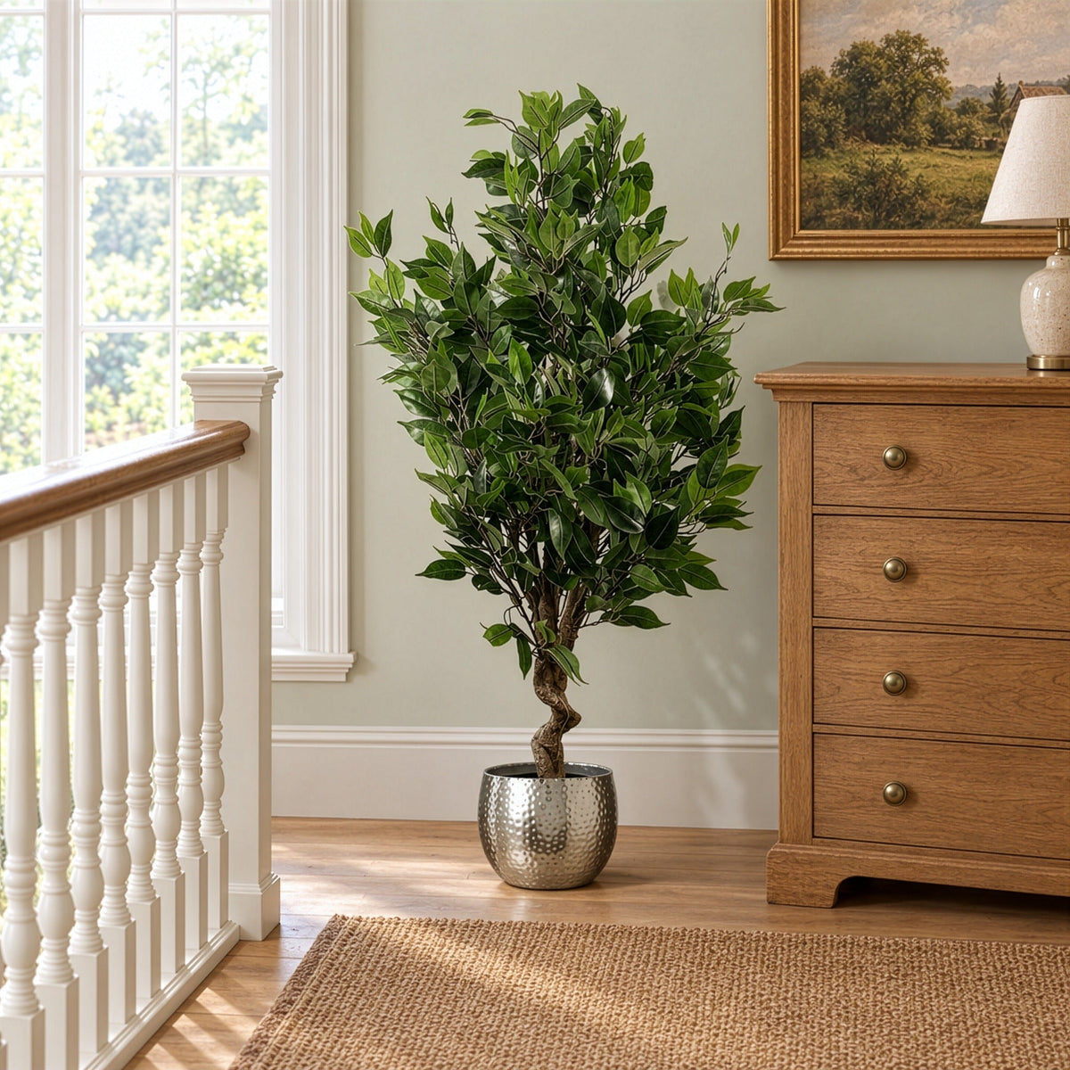 110cm Artificial Evergreen Ficus Tree