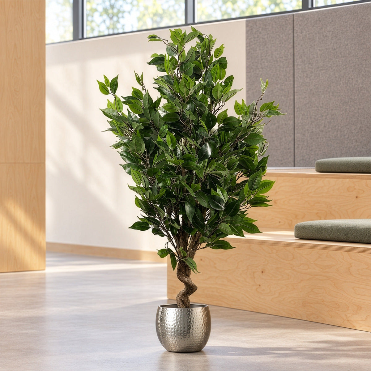 110cm Artificial Evergreen Ficus Tree