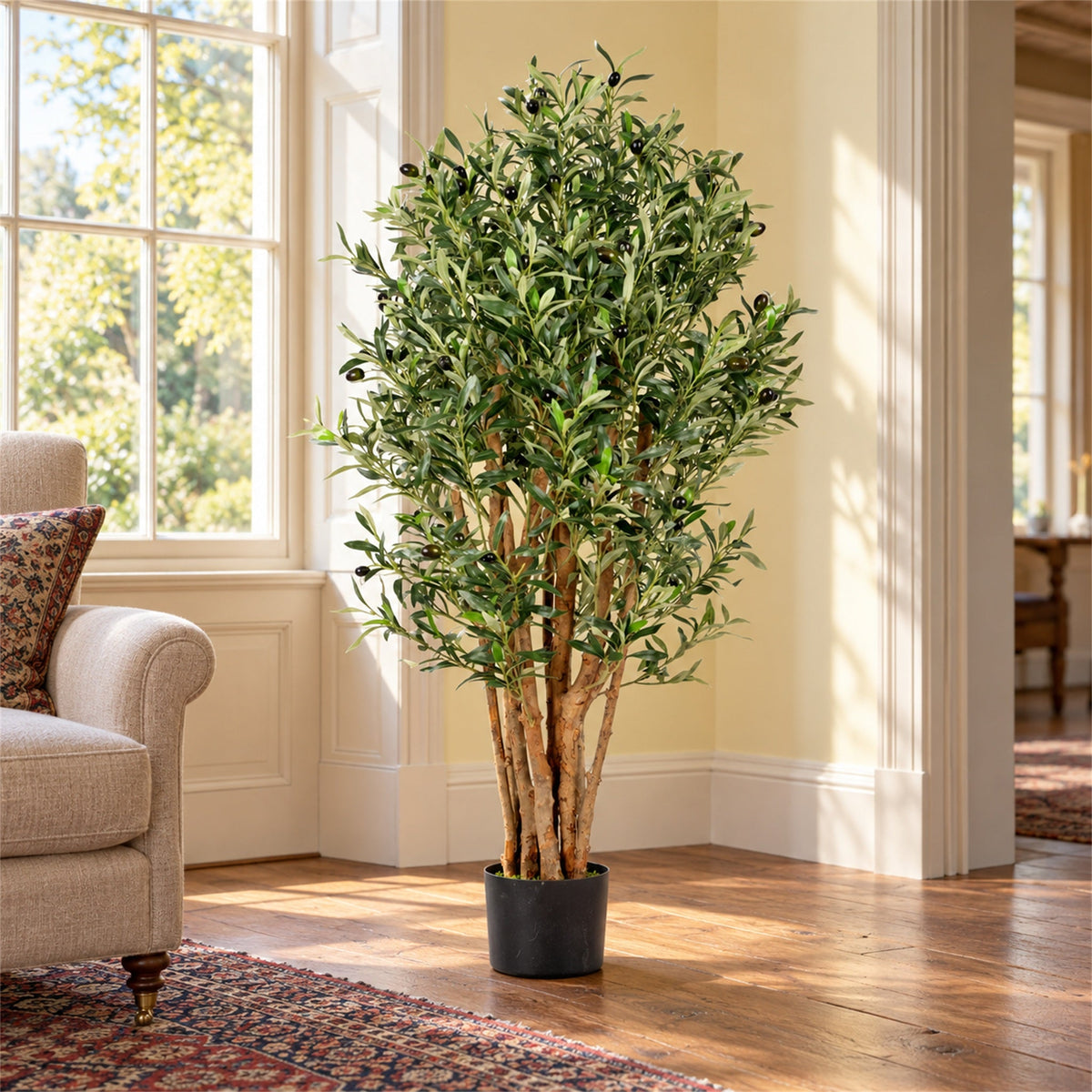 125cm Luxury Artificial Olive Tree - Premium Range