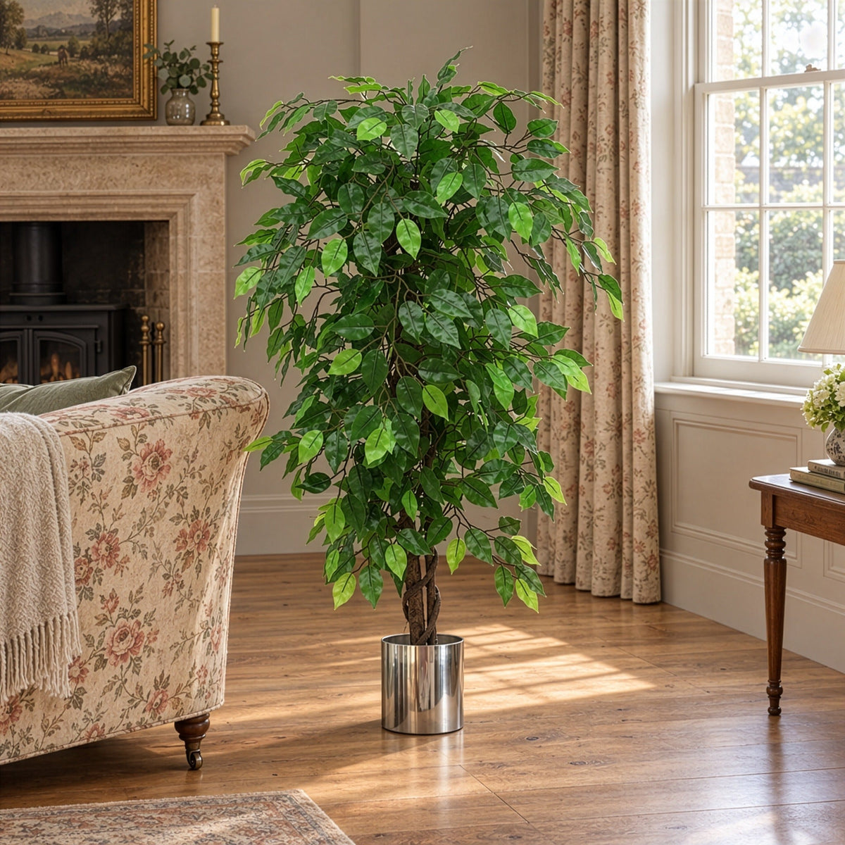 120cm Artificial Ficus Tree / Plant - Large Bushy Shape