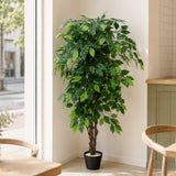 120cm Artificial Ficus Tree / Plant - Large Bushy Shape
