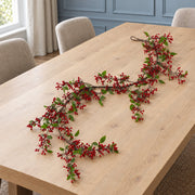 150cm Christmas Artificial Red Berry Garland - Natural Look