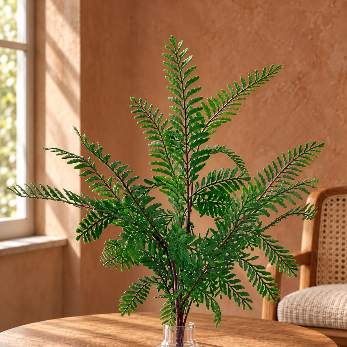 55cm Himalayan Maidenhair Fern Bush Artificial Green Plant