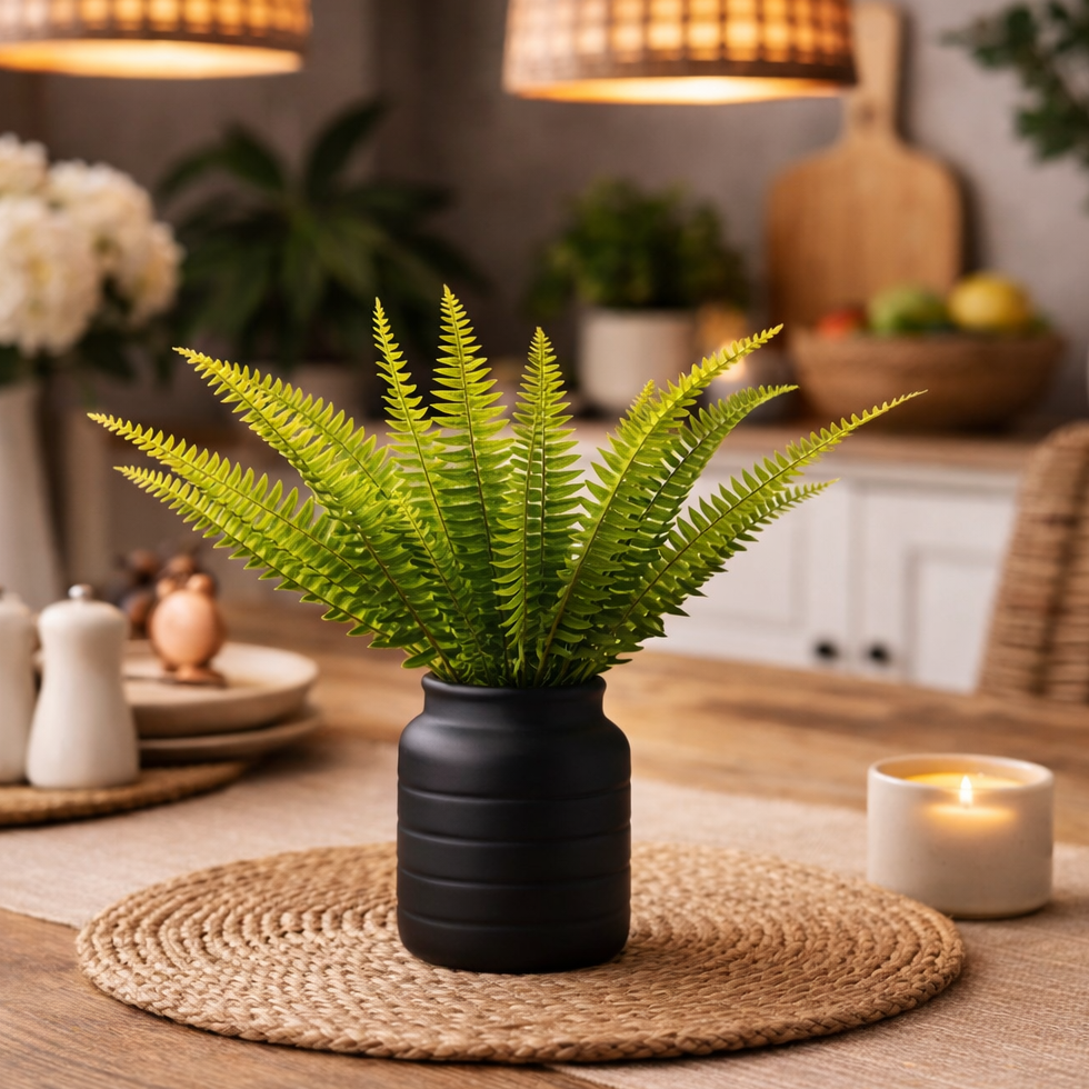 Black Vase Planter 13 x 13 x 14cm