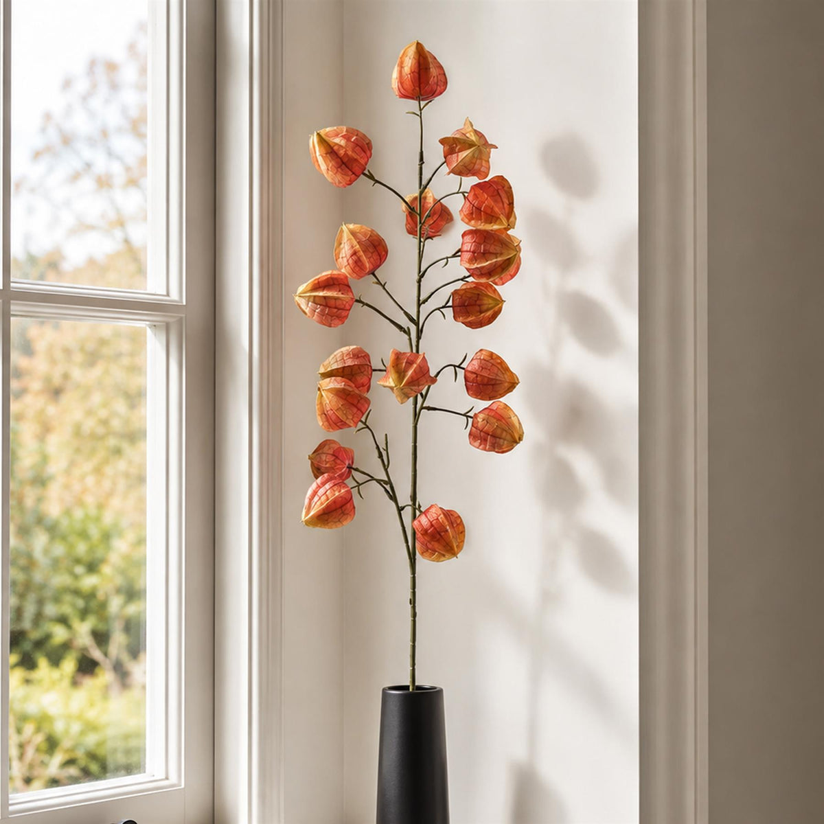 100cm Artificial Chinese Lantern Physalis Spray