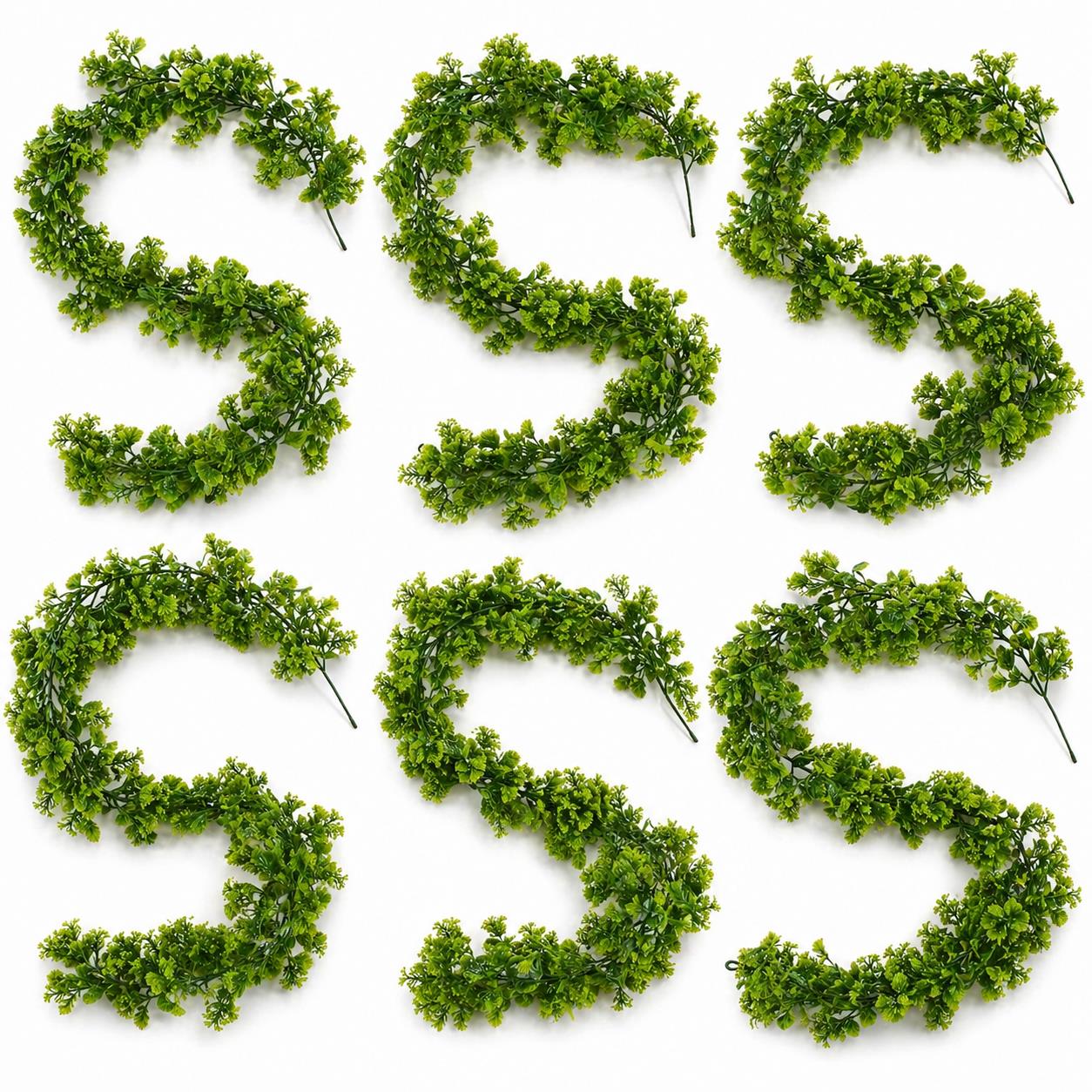 170cm Artificial Green Mixed Foliage Floral Garland Hanging Decoration