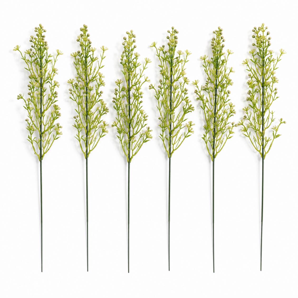 48cm Künstlicher Beerenblütenzweig, Kunstgrün für Blumenschmuck