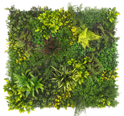 100cm UV Green Wall - Spring Foliage Artificial