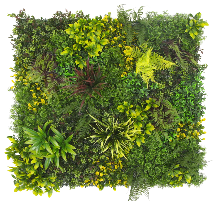 100cm UV Green Wall - Spring Foliage Artificial