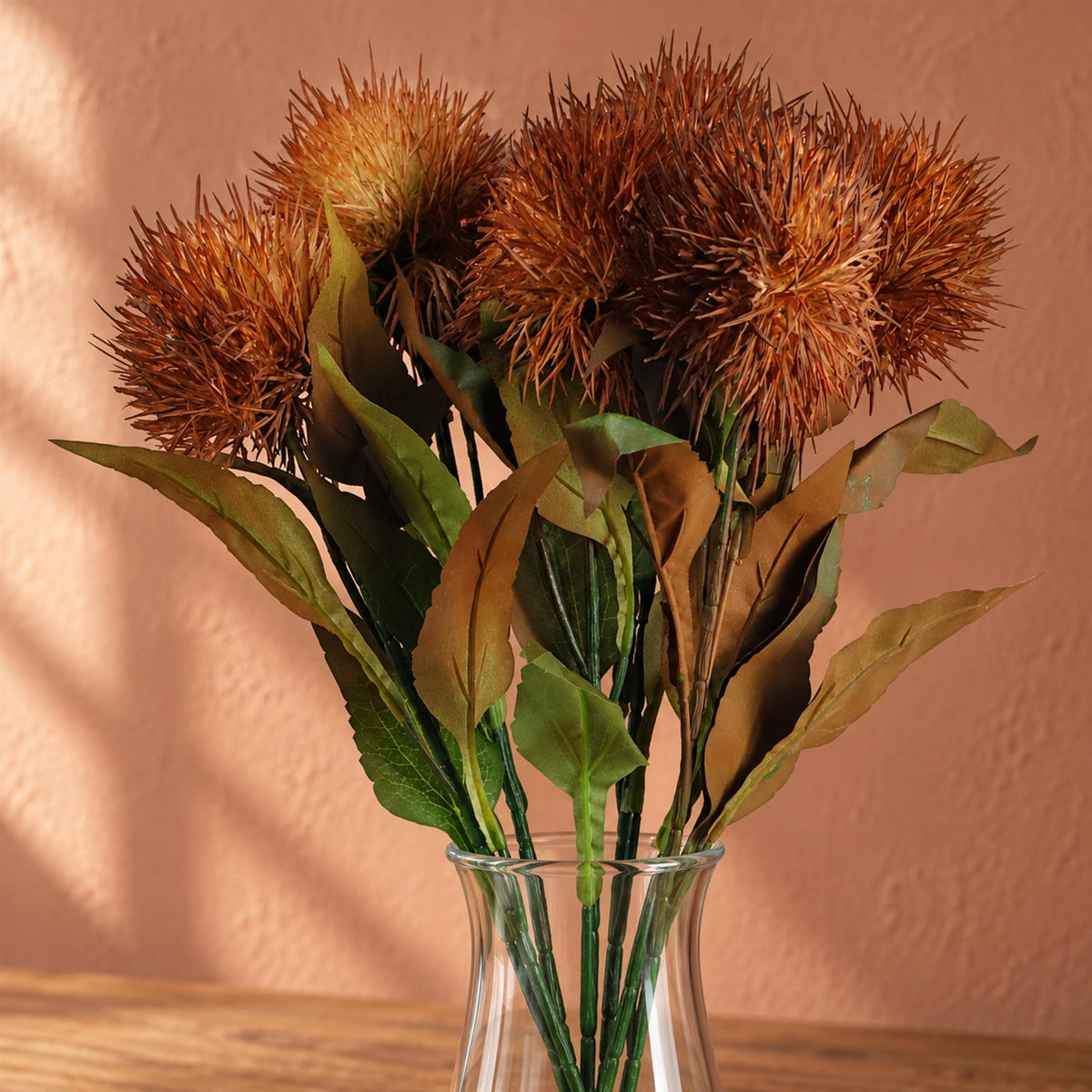 70cm Globe Thistle Faux Ball Artificial Flower Stem