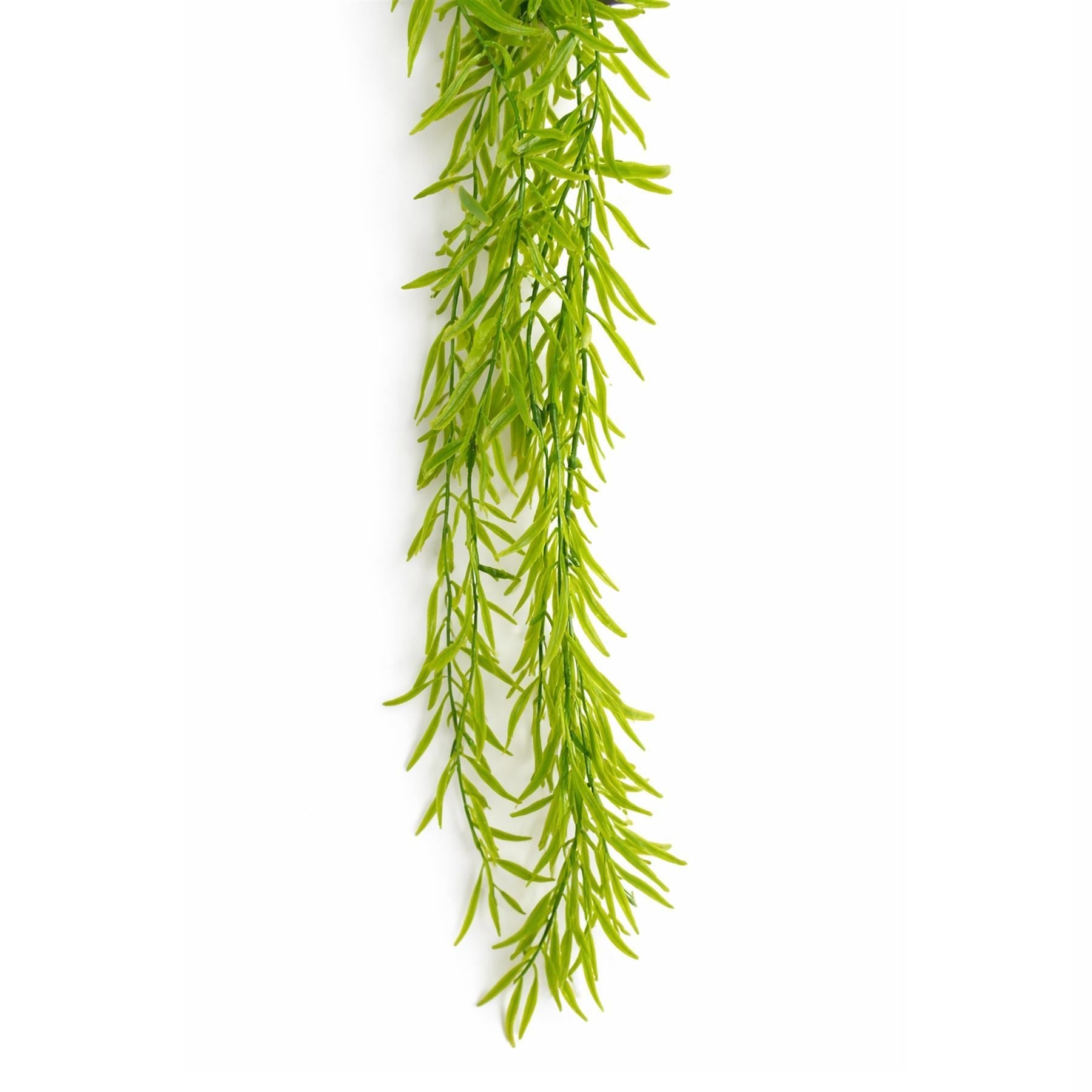 Plante artificielle suspendue style Rhipsalis, 100 cm, extrémités vert clair