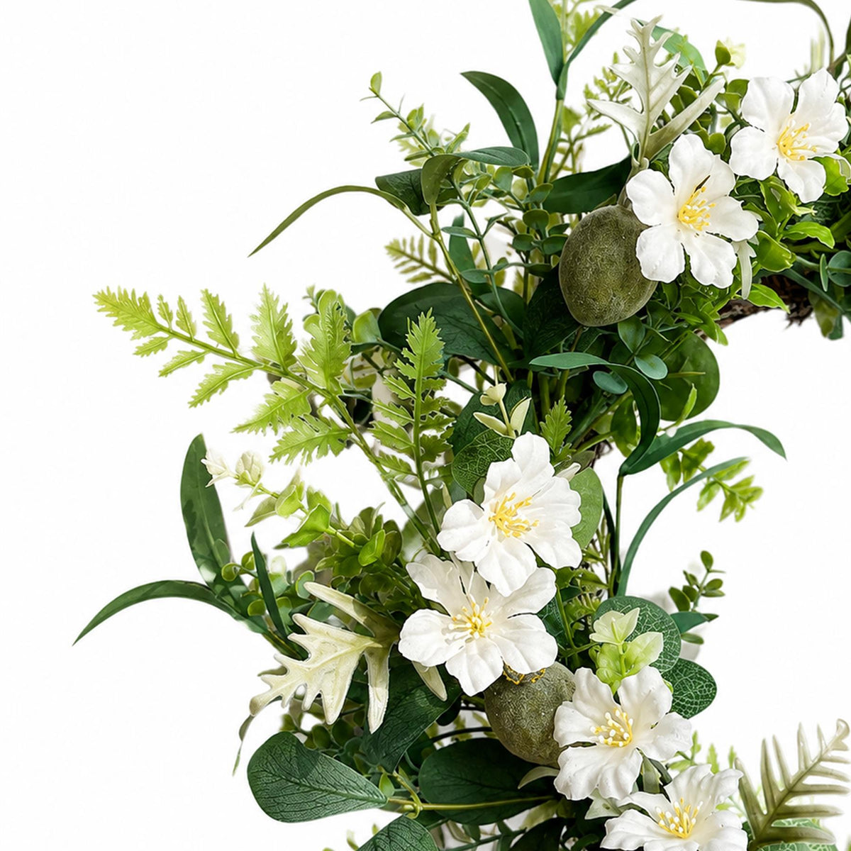 155cm Artificial White Spring Flower Garland – image 2