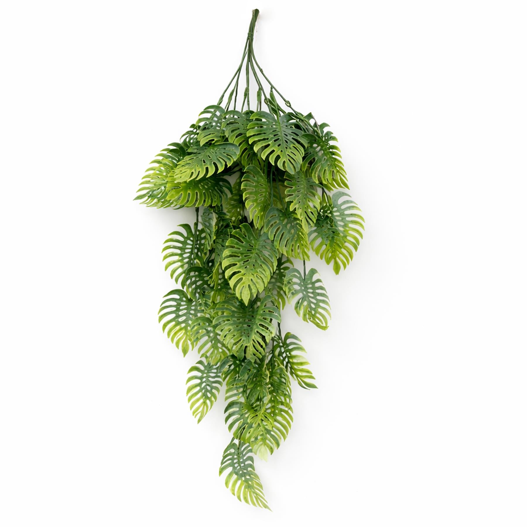 80cm künstliche Hängepflanze, tropische Monstera – Salbeigrün