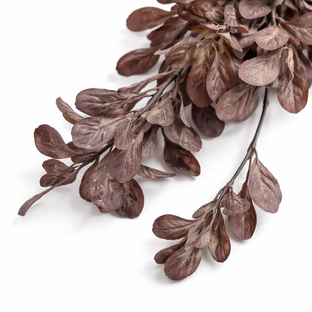 70cm Artificial Trailing Leaf Spray Stem - Dusty Purple
