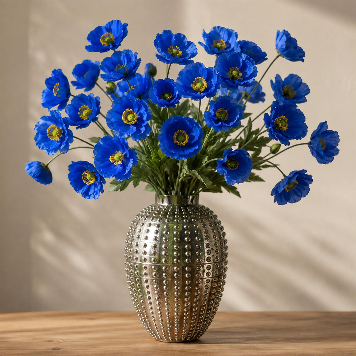 60cm Artificial Poppy Flower Spray