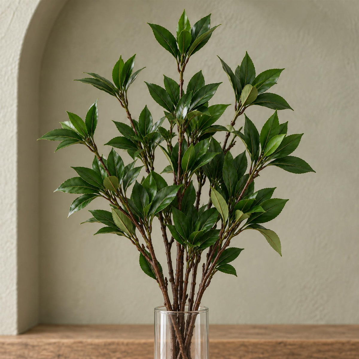55cm Artificial Laurel Leaf Spray Stem