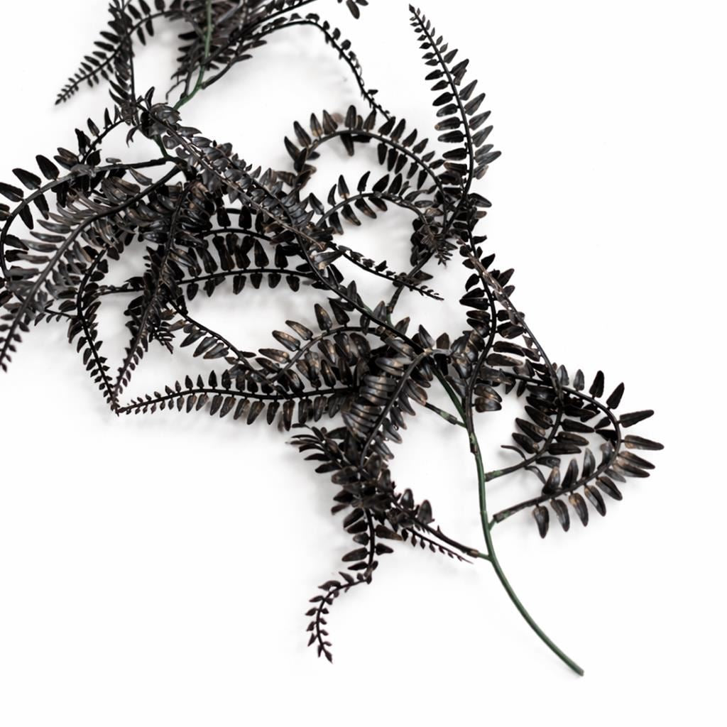 180cm Black Artificial Fern Garland Hanging Foliage Decoration