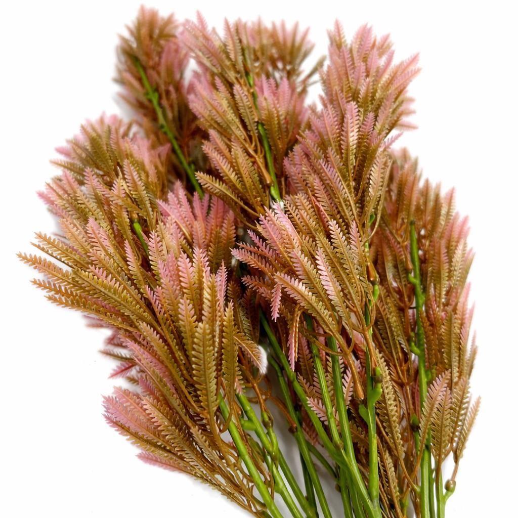 75cm Künstlicher rosa Heidekraut-Farnbusch-Stiel