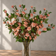 90cm Artificial Pink Rose Stems