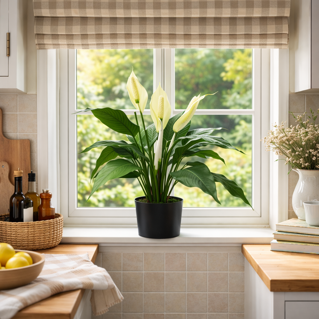 Artificial Peace Lily White Spathiphyllum