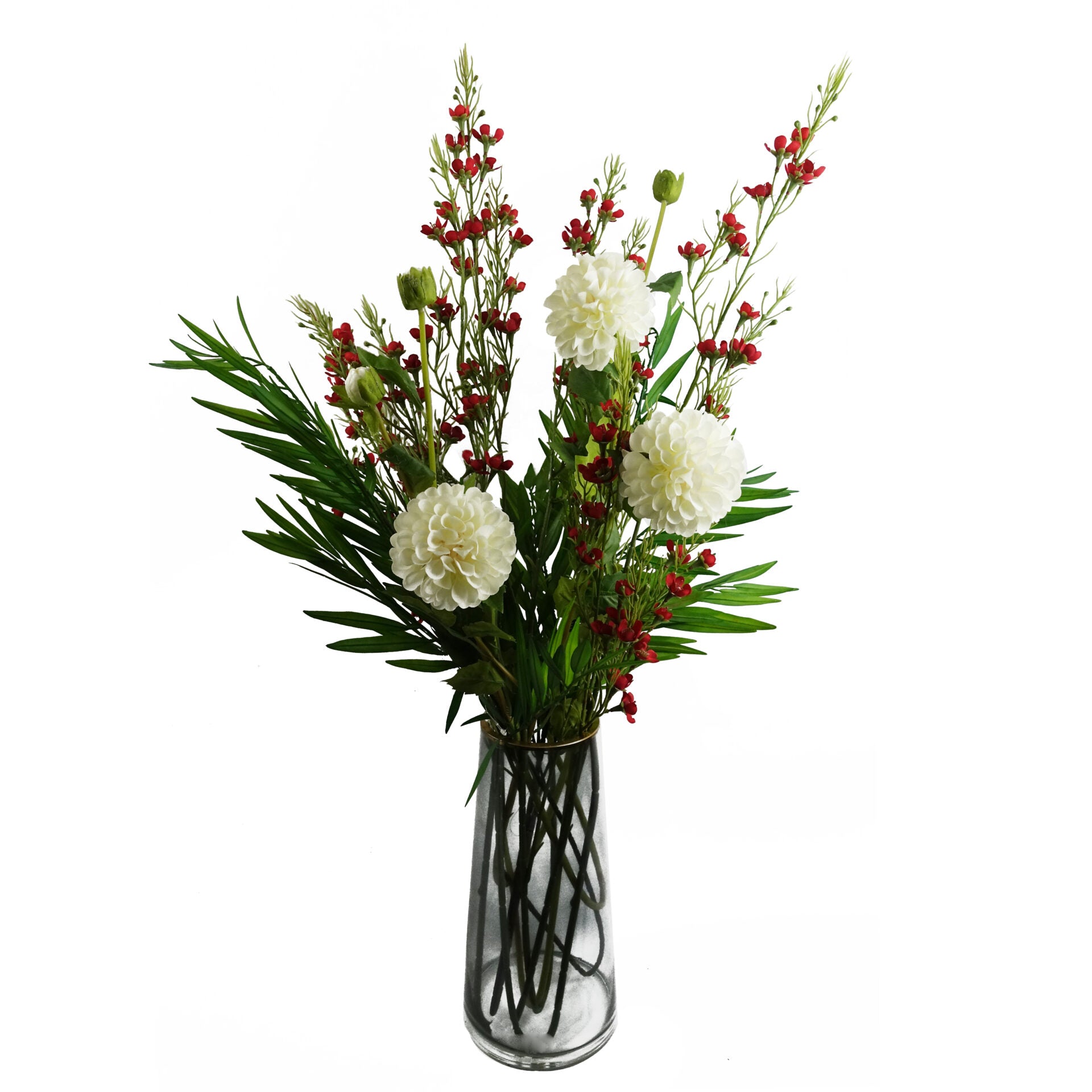 100cm Artificial Foliage Stem with Small Flowers