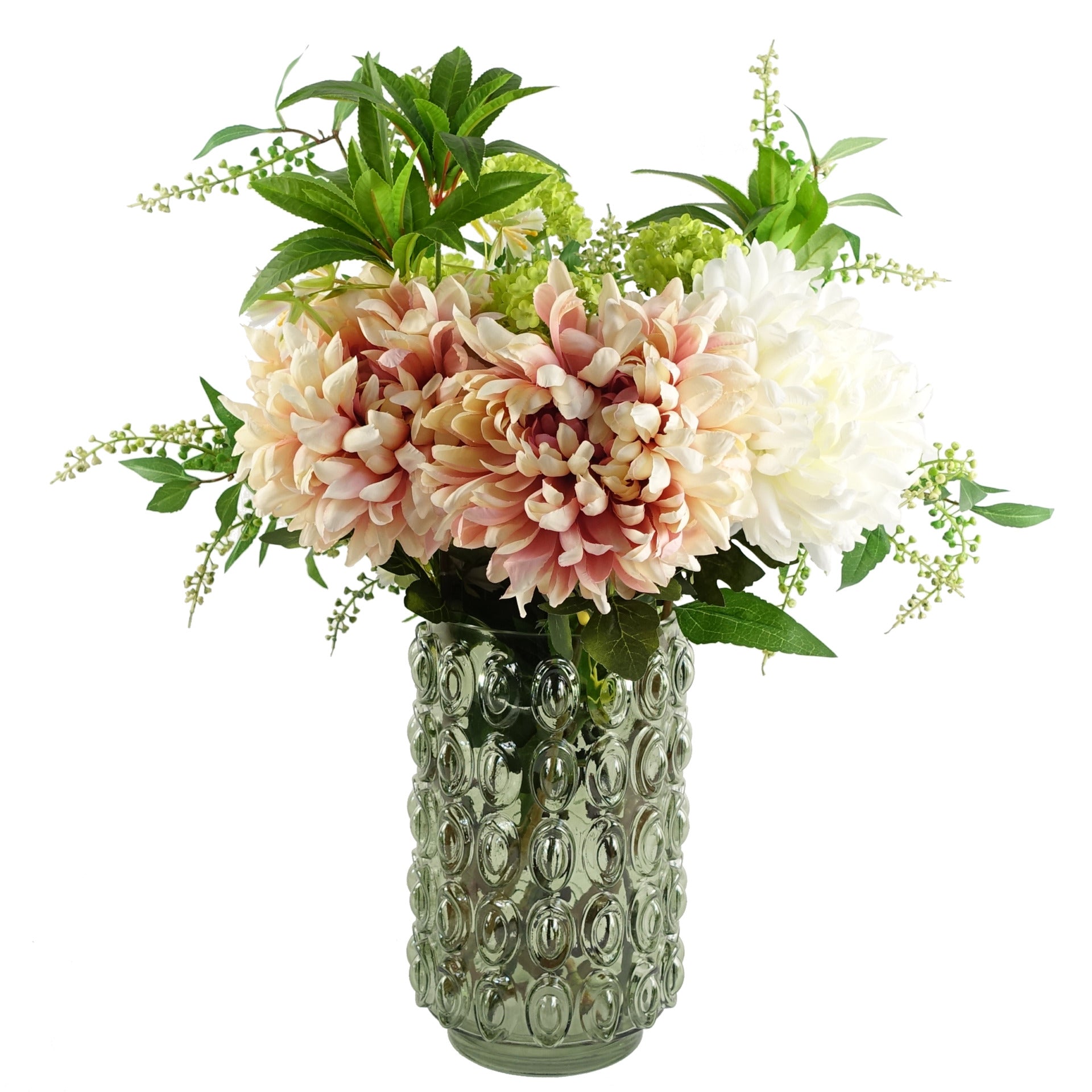 55cm Künstliche Chrysantheme Glas Retro Vase