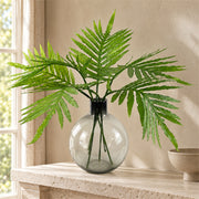 80cm Ball Vase Artificial Tropical Palm Leaves