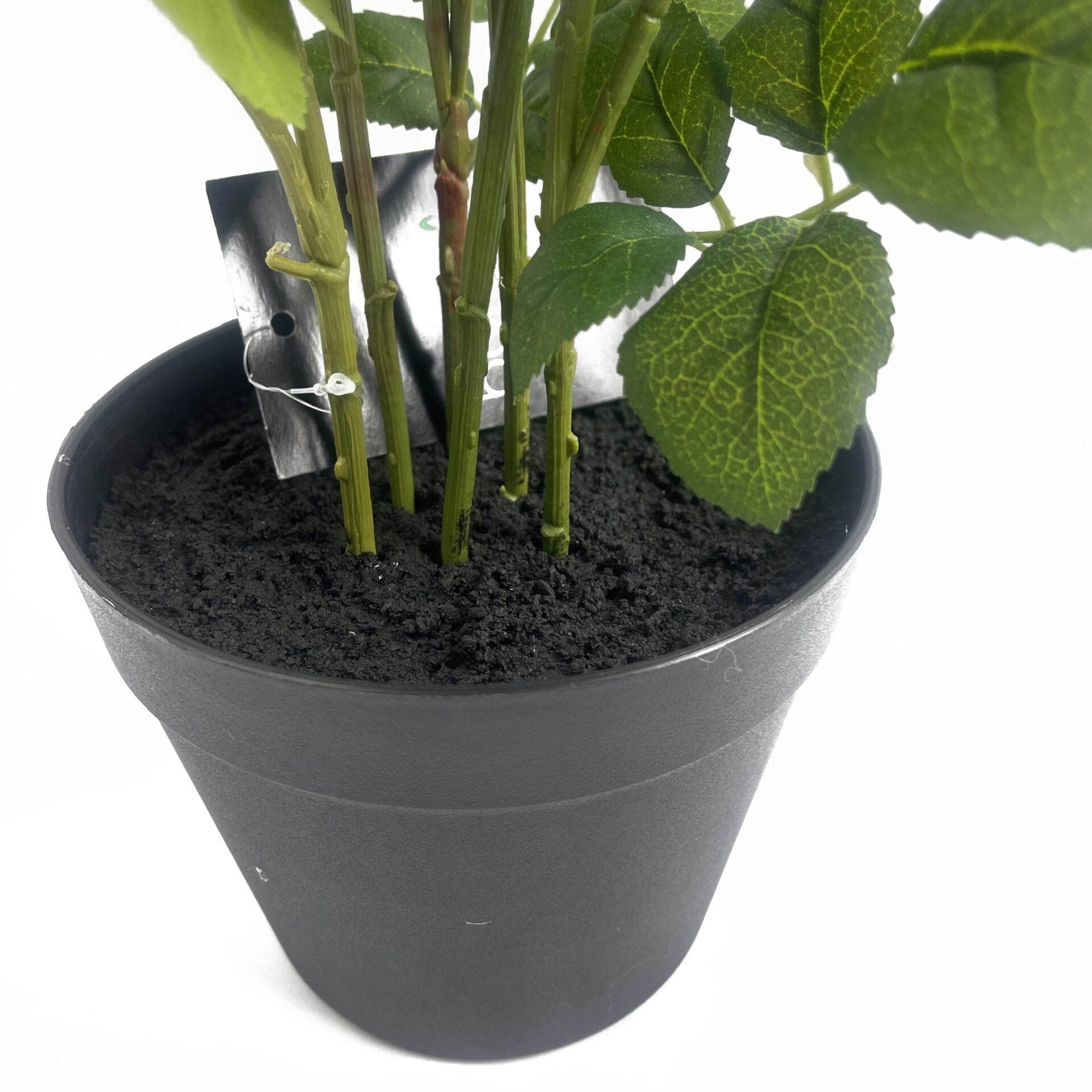 60cm Premium Rose Bush Pink Silk Flowers and Leaves