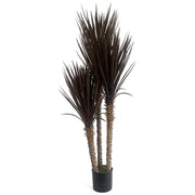 155cm Artificial UV Resistant XL Triple Yucca Tree Plant Spiky Tree Triple Dark