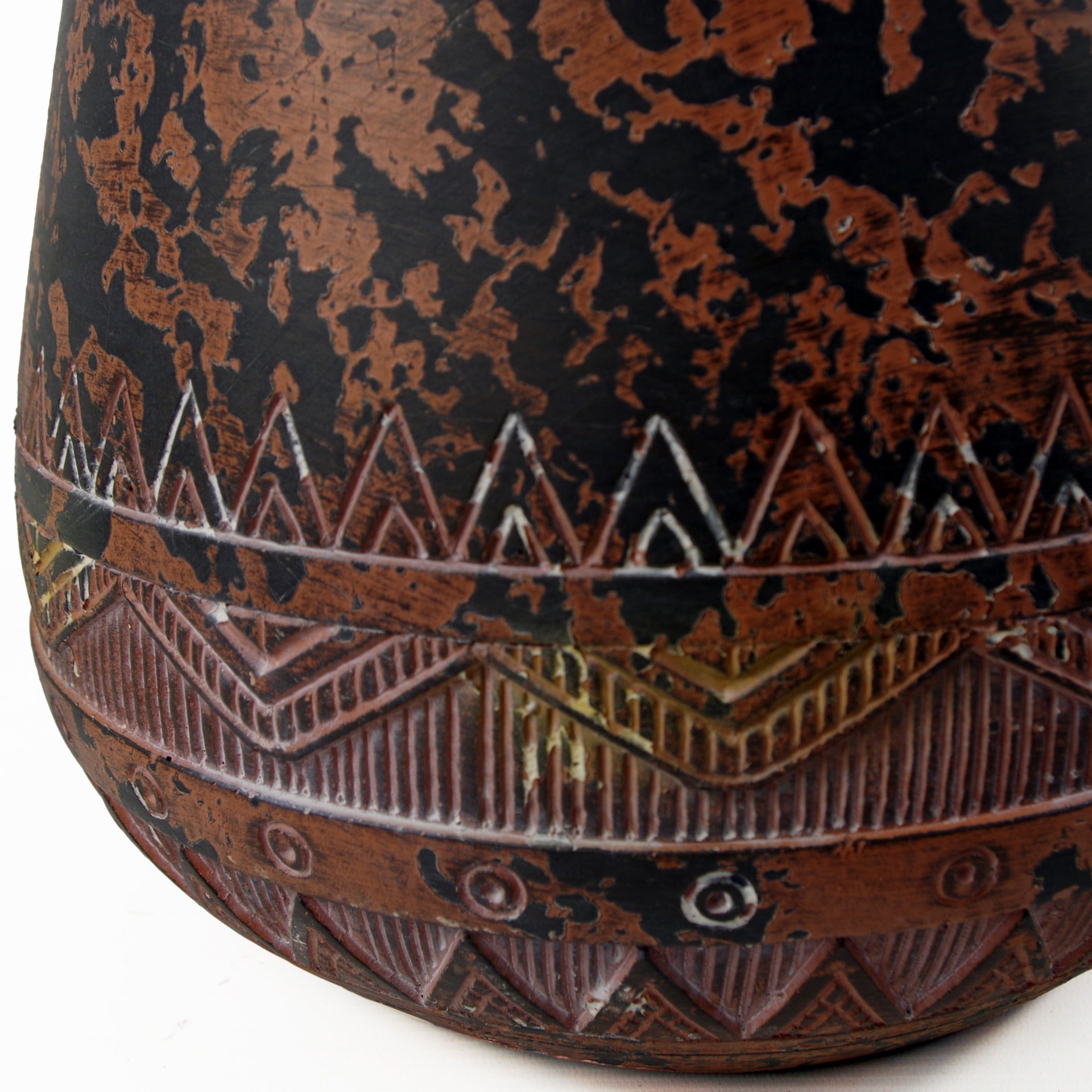 24cm x 30cm Large Zaturn Planter Brown / Black