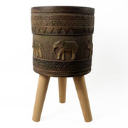 40cm x 21.5cm Zandi Elephant Composite Large Planter