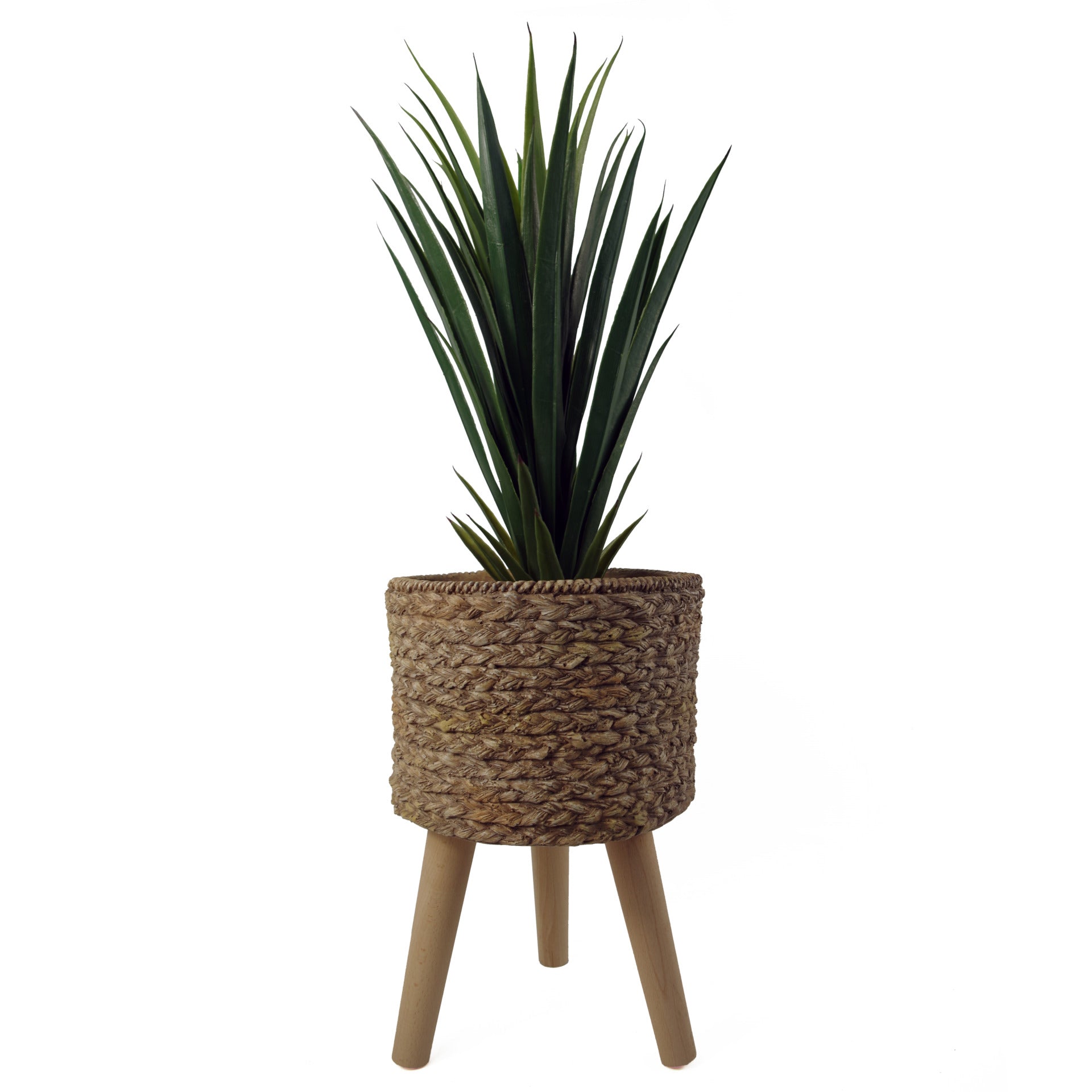 39cm x 26cm Woven Effect Composite Large Planter