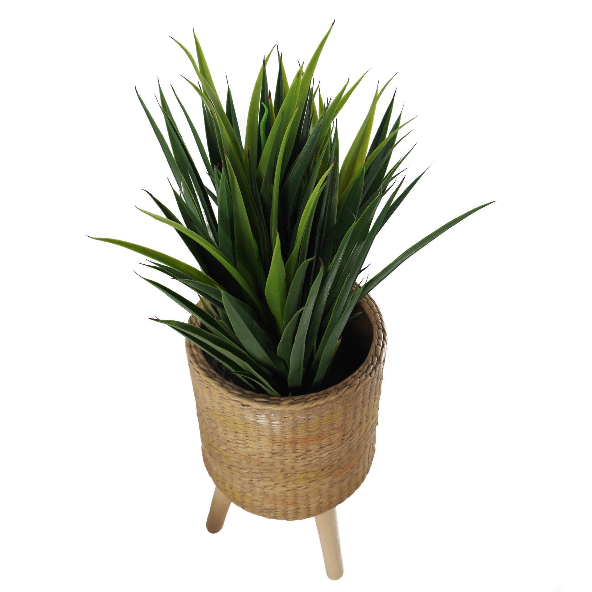 54cm x 30cm Rattan Effect Composite Large Planter