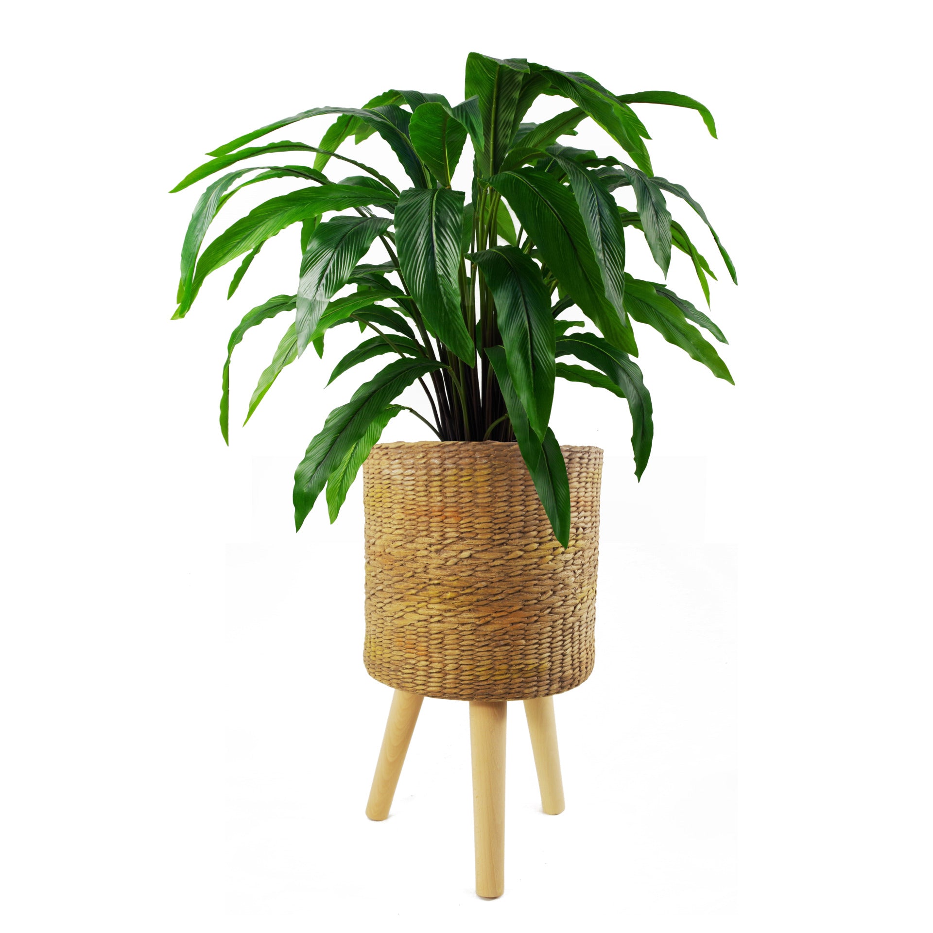 54cm x 30cm Rattan Effect Composite Large Planter
